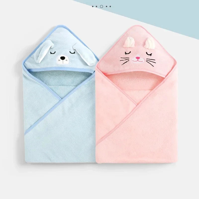 1 Baby Bath Towel Cap Animal Bath Towel Baby Blanket Bathroom Supplies