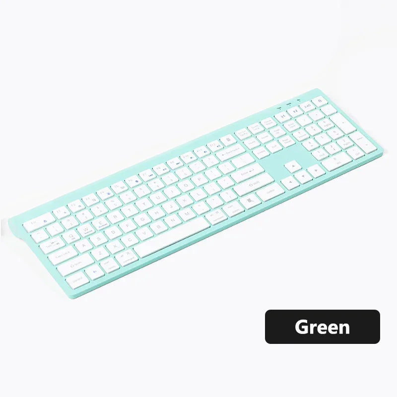 Bluetooth Keyboard Three-mode 2.4G Wireless Keyboard and Mouse Combo Multi-Device Rechargeable Keyboards for IOS/Android/Windows