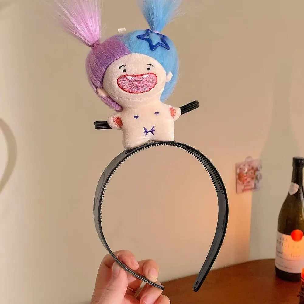New Wash Face Cartoon Hairband Soft Headpiece Funny Headbands Women Girl Hair Accessories Hairstyle Fixing Tool