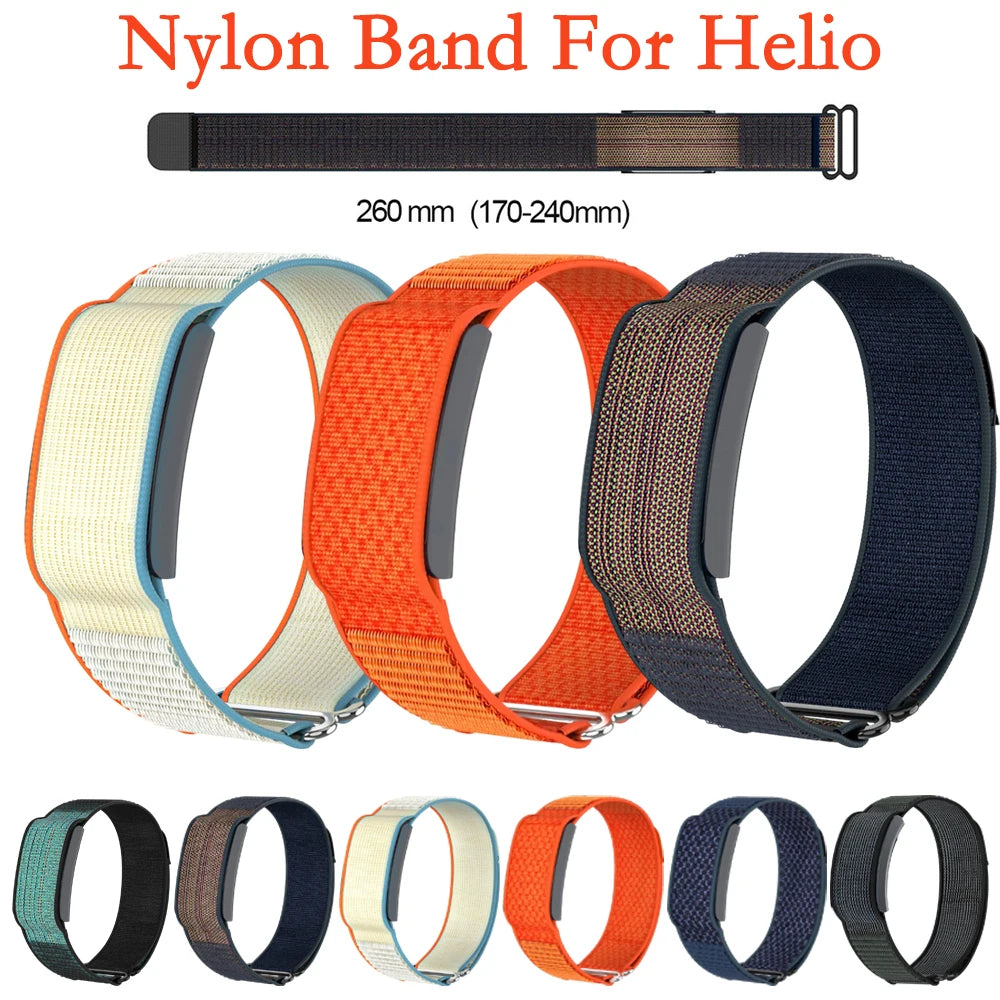 Full Cover Strap for Amazfit Helio Original Nylon Outdoor Sport Band Adjustable Comfortable Wristband for Helio Men Women Band
