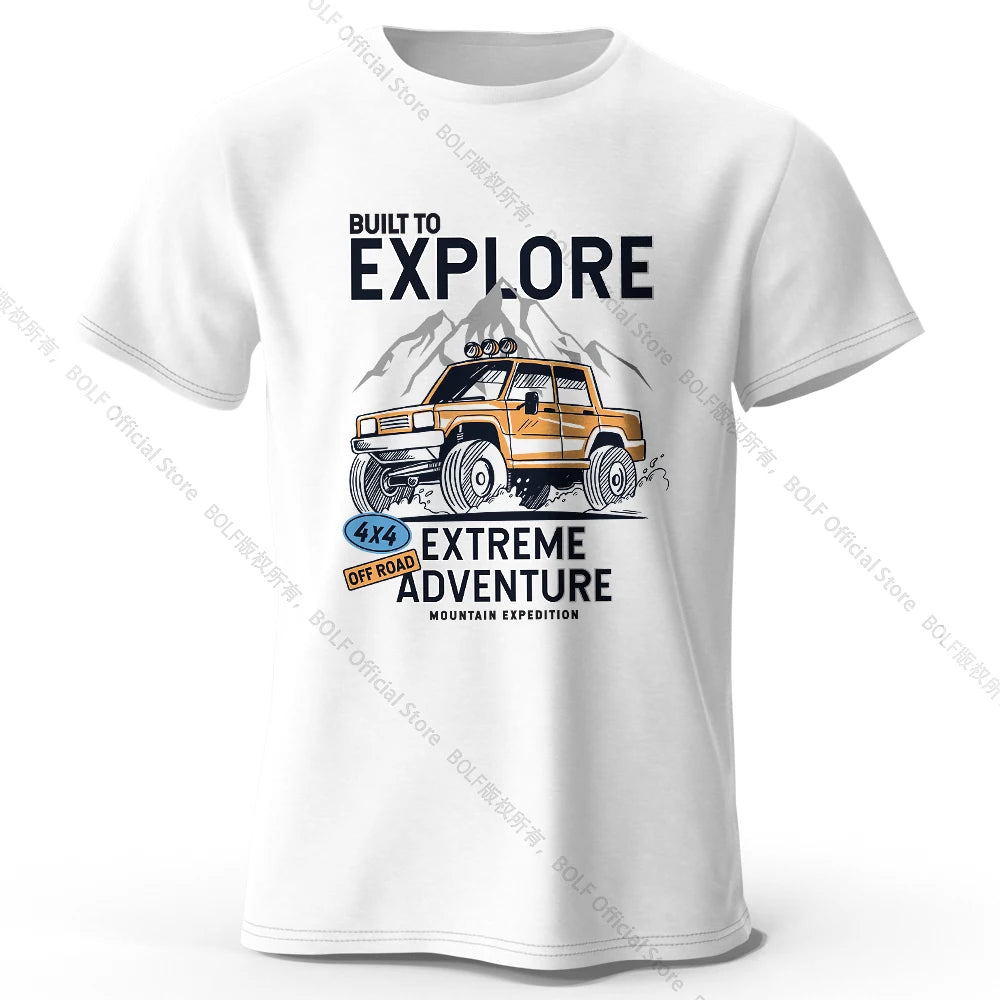 Vintage Rally Crest Printed Unisex Men Women T-Shirt Tees Tops 100% Cotton Weatherproof Patina Graphic Adventurer Gear