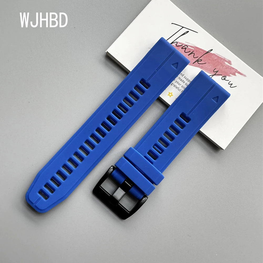 Sport Silicone Strap for Garmin Descent G2 G1 Mk3i Mk2 Mk1/Fenix 8 Pro E 7 7X 6 6X 5 5X/Epix Soft Bracelet 22/26mm Quickfit Band