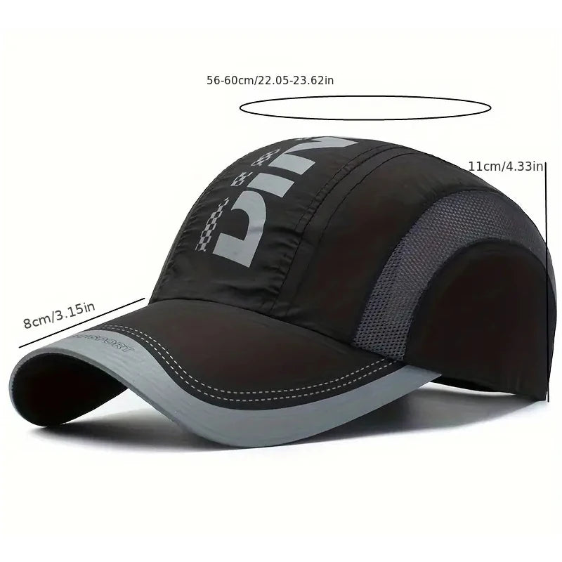 New Summer Hat Quick-Drying Cap Fashion Spring Baseball Cap Outdoor Sports Cap Breathable Mesh Hat Visor Hat Mens Cap