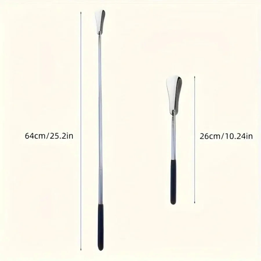 1PC Shoehorn retractable stainless steel shoe puller, shoe assistant, suitable for both men and women , schoenlepel, shoe horn