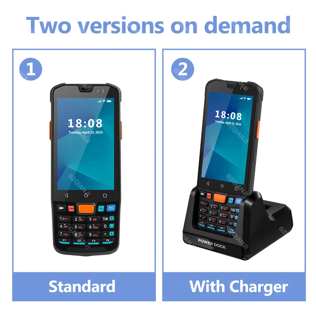 Android 11/14 PDA Handheld Terminal Data Collector with 1D Barcode 2D QR Scanner NFC 2/3/4G WiFi Bluetooth 3G+32G/4G+64G RAM+ROM