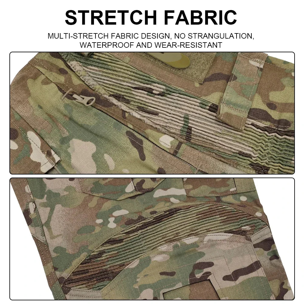 SINAIRSOFT G3 Combat Pants with Knee Pads Tactico Trousers MC gen3 Outdoor Hunting Camouflage