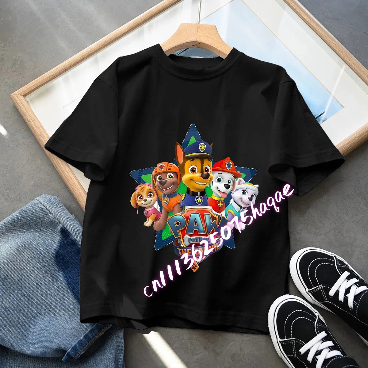 Summer PAW Patrol Children T-Shirts Cartoon Chase Skye Short Sleeves Top Tees Fashion Anime Girls Boys Shirts Kids Clothes Gift