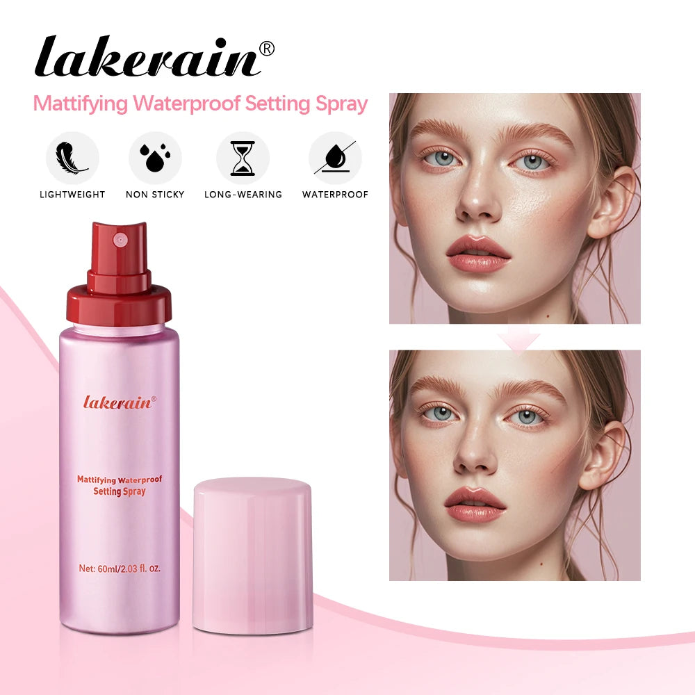 Mattifying Oil Control Setting Spray Waterproof Anti-sweat Quick Fix Makeup Spray Portable Matte Base Makeup Fixer