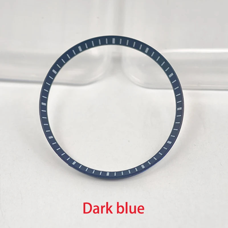 30.5mm Watch Chapter Rings Fit SKX007 SKX009 SRPD Watch Case Plastic Inner Ring NH35 NH36 Movement Men's Watch Parts Replace