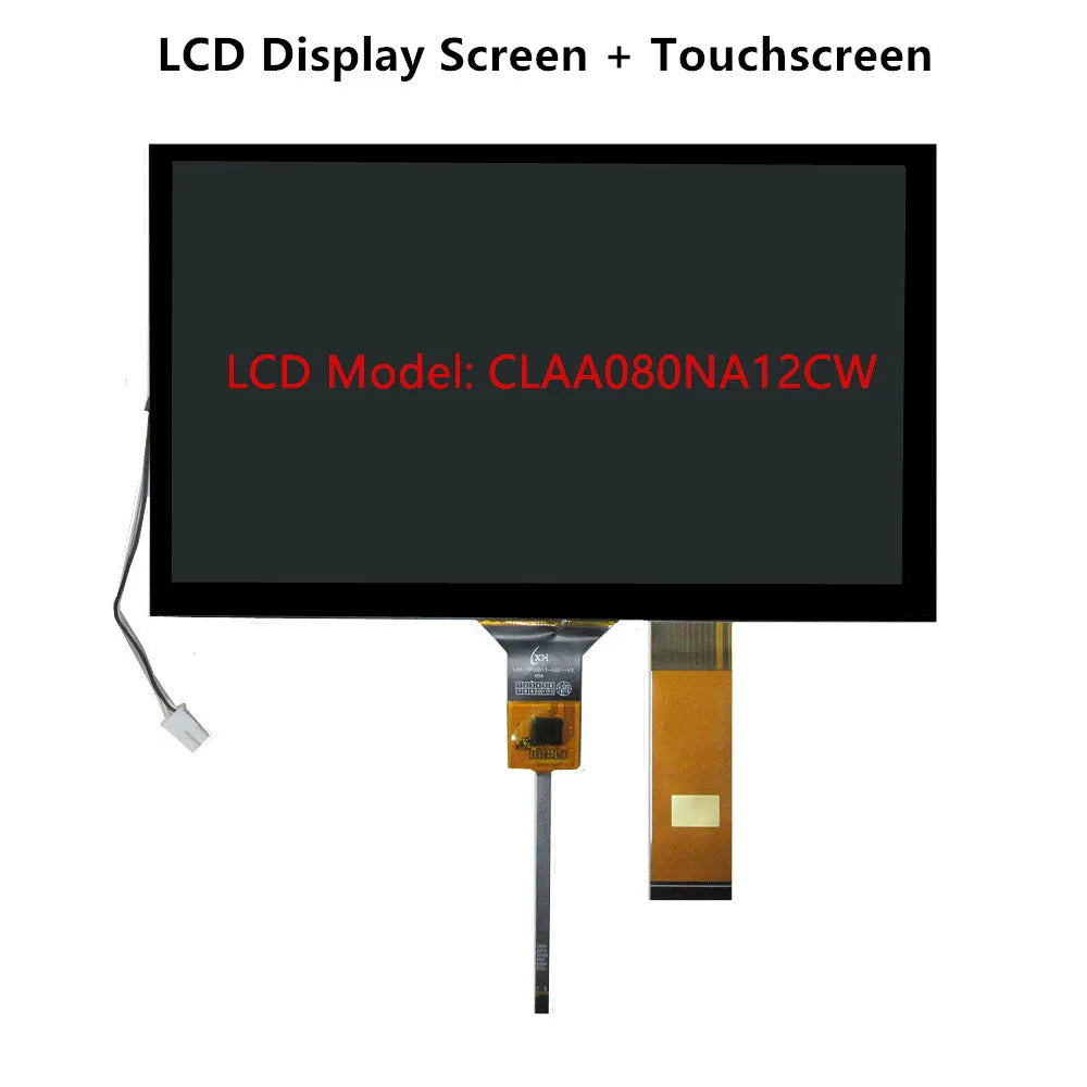 8 Inch 40Pin CLAA080NA12CW 73003000742B E19454B LCD Display Screen Panel Digitizer Touchscreen GT911 For Car Navigation DVD