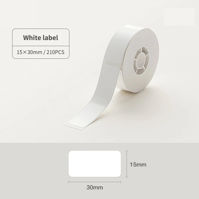 Niimbot Transparent Label Self-Adhesive Round Sticker White Paper For Niimbot D11 D110 Mini Portable Thermal Printer Tag Maker