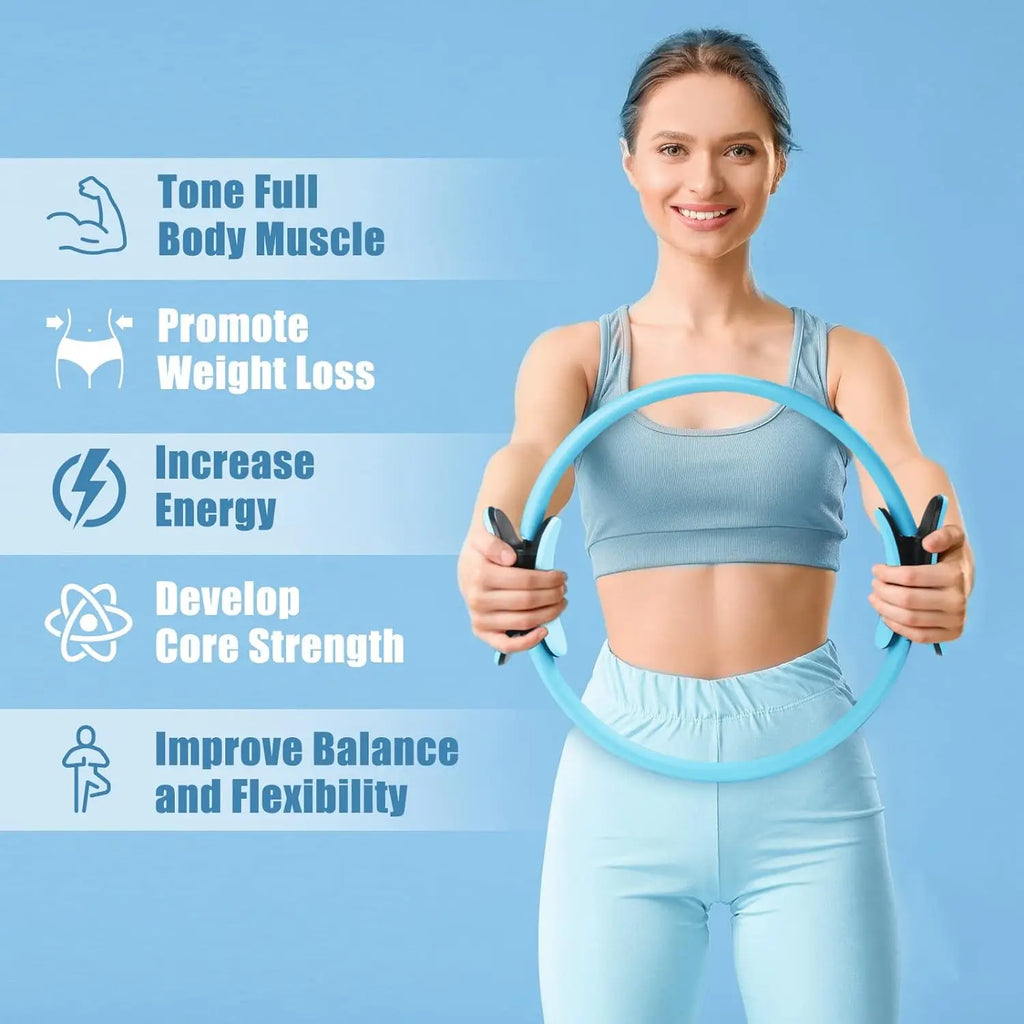 Pilates circle, yoga ring, yoga aid for slimming thighs and strengthening the waist, weight loss and slimming.