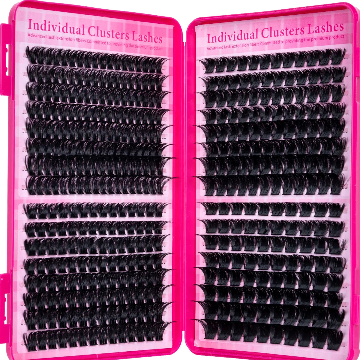 DIY Cluster Lash Large Capacity Mixed Lengths Curl Dense Eyelash Extension 3D Wispy Lash Suitable for Party and Stage Makeup