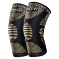 2Pcs Copper Knee Brace for Knee Pain - Copper Knee Compression Sleeves - Knee Pads for Sports,Meniscus Tear,ACL,Arthritis,Joint