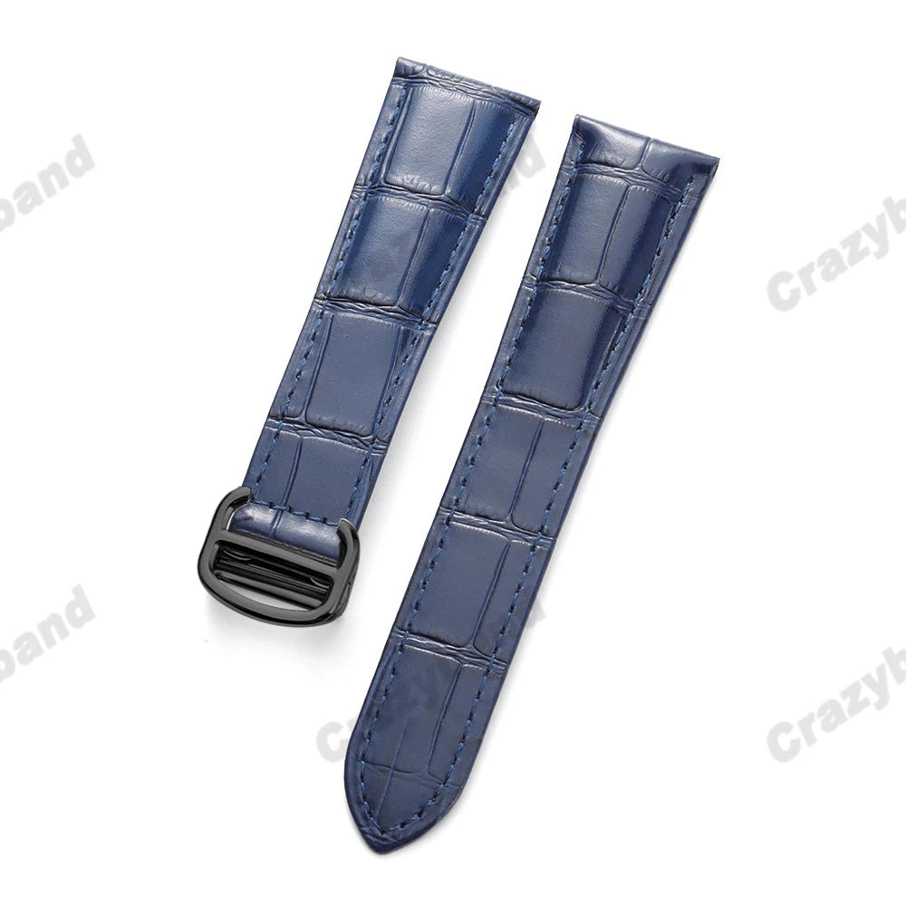 Genuine Leather Watch Strap for Cartier Tank London Solo Business Men‘s Soft Bracelet High Quality New Wrist Band 18mm 20mm 22mm