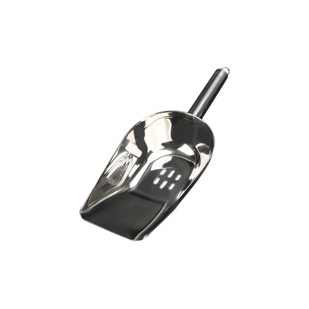 High Quality Stainless Steel Ice Scoops Kitchen Gadget Durable Bar Ice Scoop Easy to Clean Smooth Ice Shovel for Grain