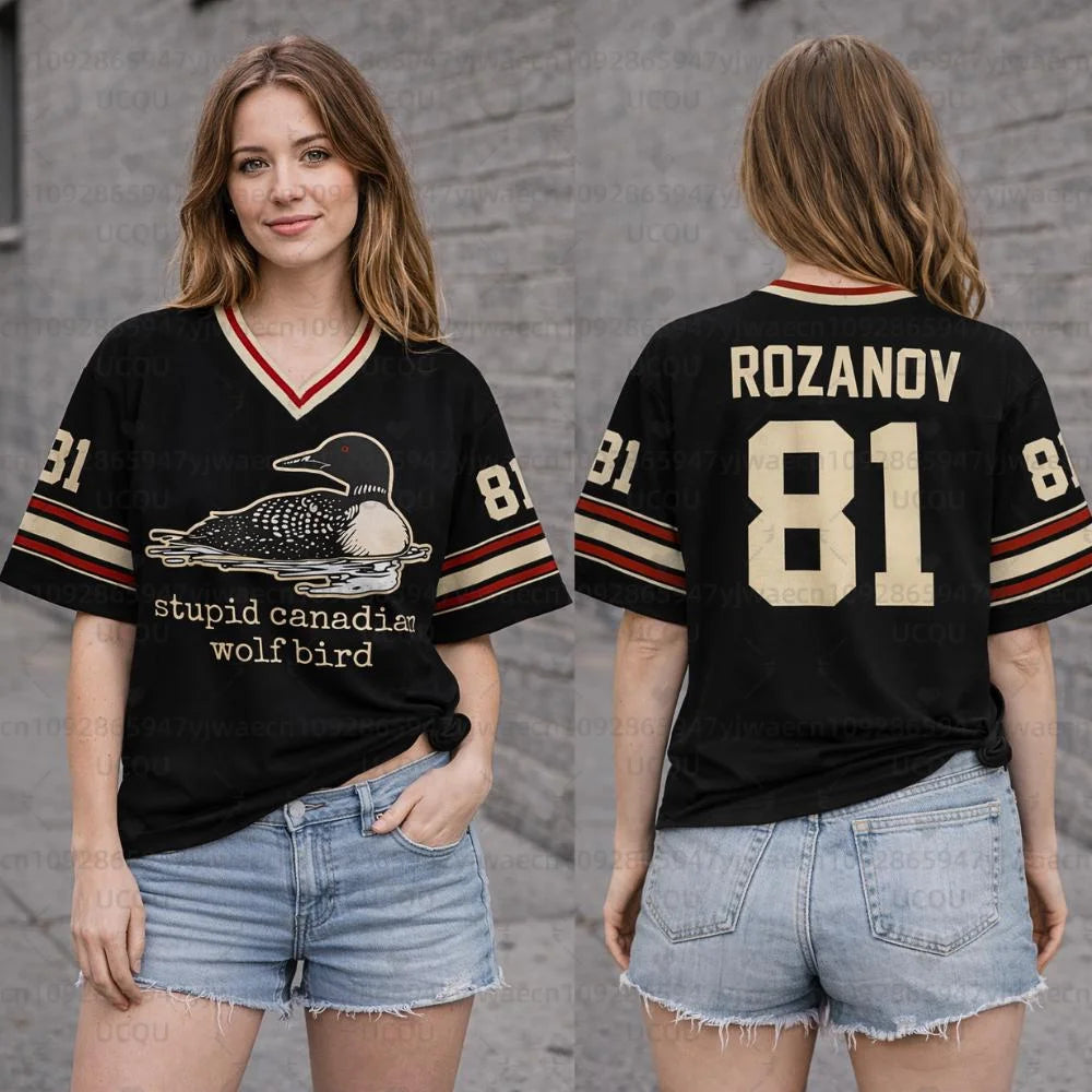 New Men's Women's Heated Rivalry Hockey Jersey Short Sleeve Tee Rozanov HOLLANDER Short Sleeve T-shirt Unisex Tops