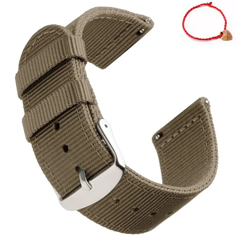 Waterproof Sailcloth Watch Band Quick Release Watch Strap 18mm 20mm  22mm Nylon Watchband