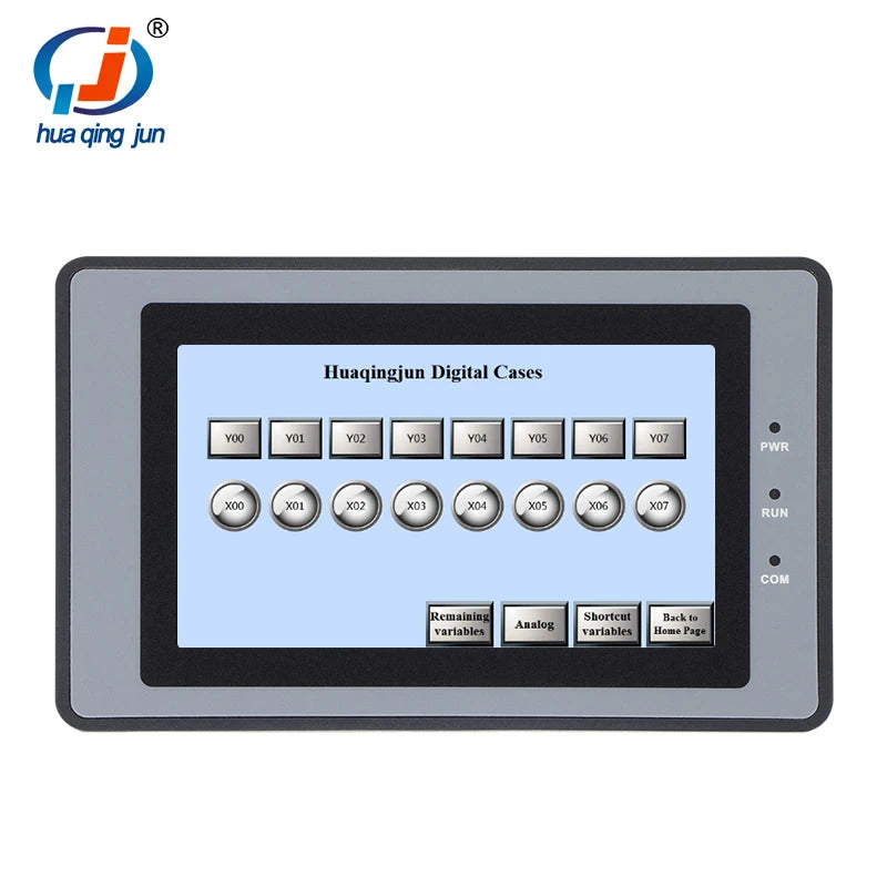 Huaqingjun 4.3" TFT LCD Touch Screen RS485 232 422 Communication DC10-30V Modbus RTU HMI for PLC