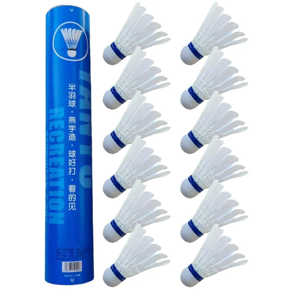 3/6/12X High Durability Feather Shuttles Badminton High Stability Badminton Shuttlecocks for Beginners Badminton Shuttlecocks