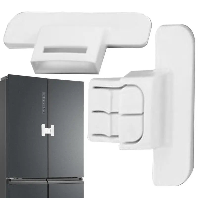 Refrigerator Locks Refrigerator Child Lock Self-Adhesive Fridge Closer Fixed Buckle for Glass Metal Protection Kids Adults Home