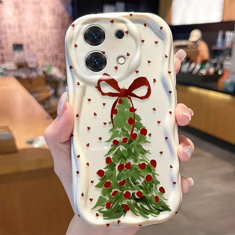 Christmas Tree Snowflake Case for Xiaomi Redmi Note 14 13 12 11 10 Pro Plus 5G 9 14C 13C 4G 12C 10C 10S A2 A1 Silicone Cover