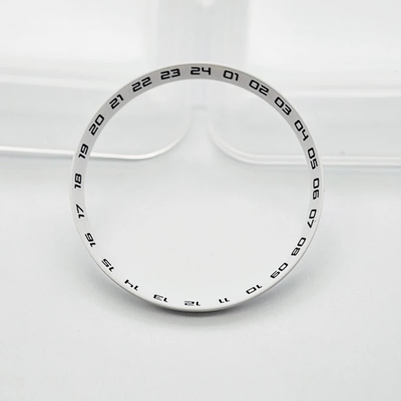30.5mm Watch Chapter Rings Fit SKX007 SKX009 SRPD Watch Case Plastic Inner Ring NH35 NH36 Movement Men's Watch Parts Replace