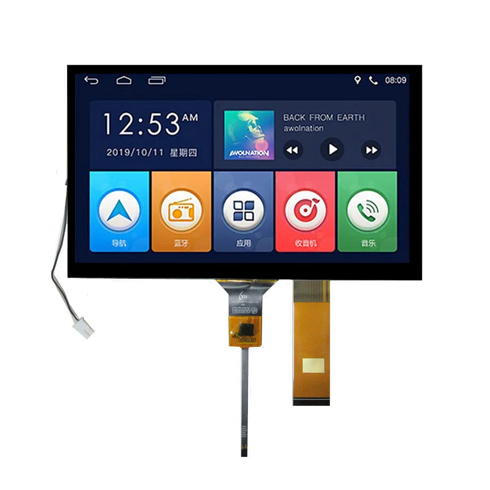 8 Inch 40Pin CLAA080NA12CW 73003000742B E19454B LCD Display Screen Panel Digitizer Touchscreen GT911 For Car Navigation DVD
