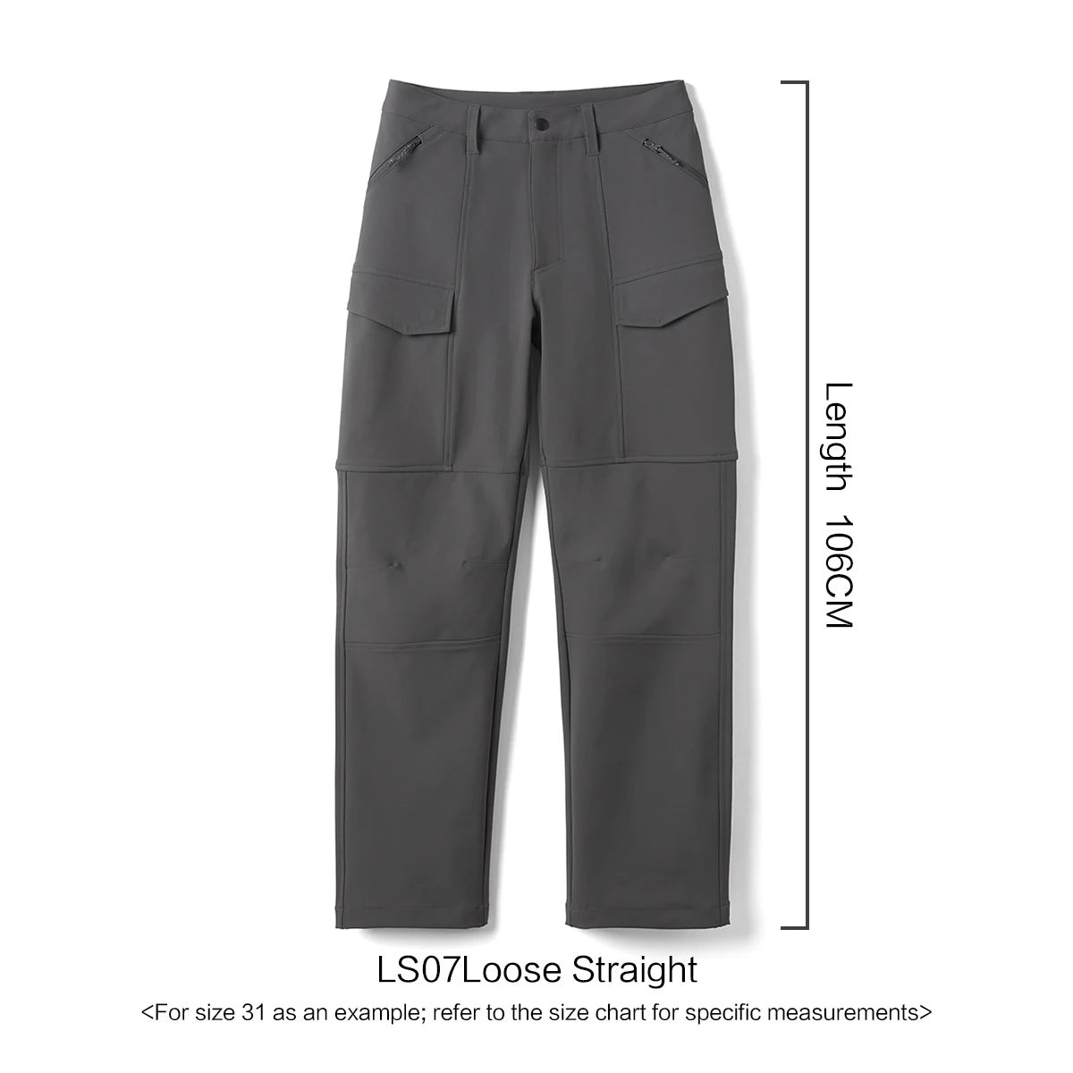 SIMWOOD 2026 Spring New Loose Straight Water Repellent Softshell Pants Men Elastic Hiking Trouser