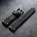 Handmade Stitching Cowhide Watch Straps 18mm 19mm 20mm 21mm 22mm Matte Leather Strap for Seiko for Omega Quick Release Watchband