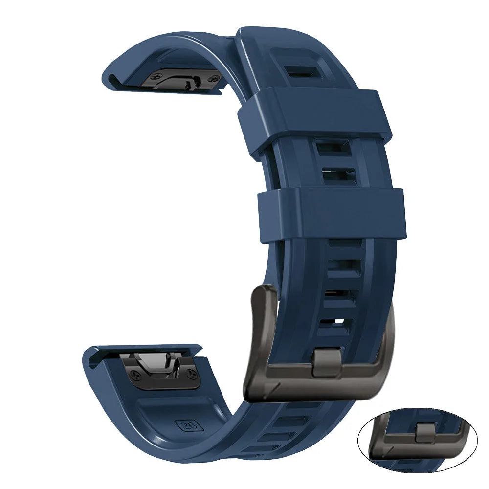 Fenix8 Watch Band For Garmin Fenix 8 Pro 47mm 51mm E 7 7X 6 6X/Epix Pro/Tactix8 970 965 QuickFit 22mm 26mm Sports Silicone Strap