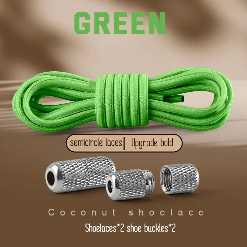 New Elastic Laces Sneakers Tennis Round Shoe laces Without ties Kids Adult Rubber Bands No Tie Shoelace Shoe Accessories