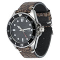 Genuine Calfskin Watch Strap 20mm 22mm for Seiko for Omega Leather Watchbands Printed Pattern Brown Women Men Watch Accessories