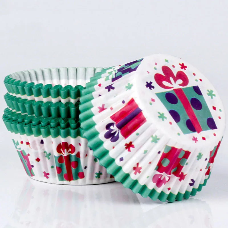 100Pcs/pack Cake Muffin Cupcake Paper Cups Cake Box Cupcake Liner Kitchen Baking Accessories Cake Mold Decorating Tools