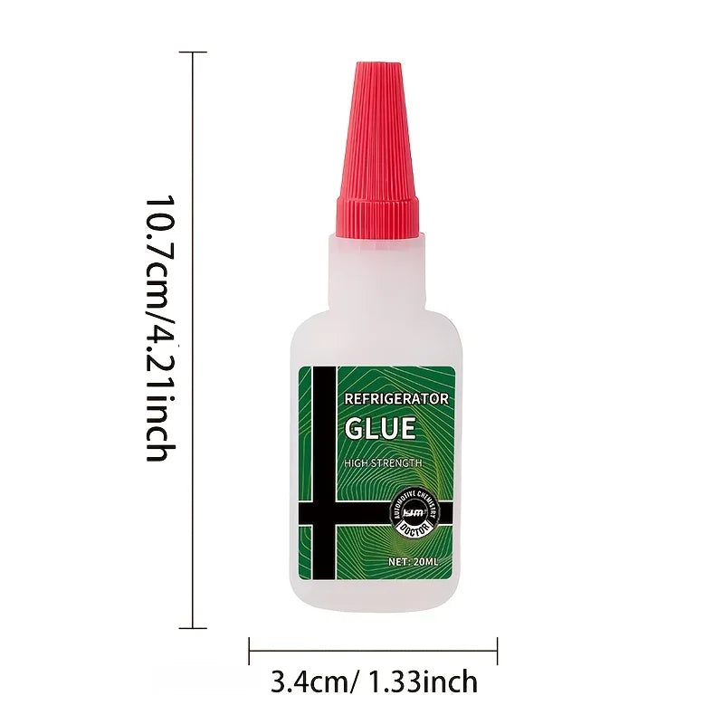 KJM Refrigerator Drawer Repair Glue - Quick-Dry Strong Sealant for Cracks & Breaks, Easy Apply, Durable Bond, Freezer Resistant