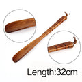 Professional Shoe Spoon Home Tools Durable Professional Wooden Shoe Horn Flexible Wood Long Handle Shoehorn Useful Shoe Lifter