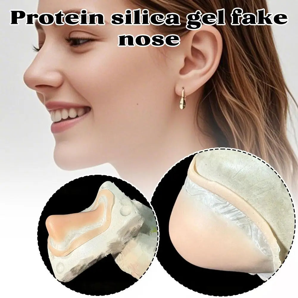 Cosplay Protein Silicone Nose Prosthetic Cosmetic Reusable Fake Nose Sculpting Gel Makeup Tool Skin Friendly Contouring Safe