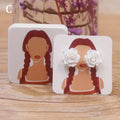 Earring Cards for Display 100 Pcs Kraft Paper Earring Display Cards Ear Studs Supplies Jewelry Holder