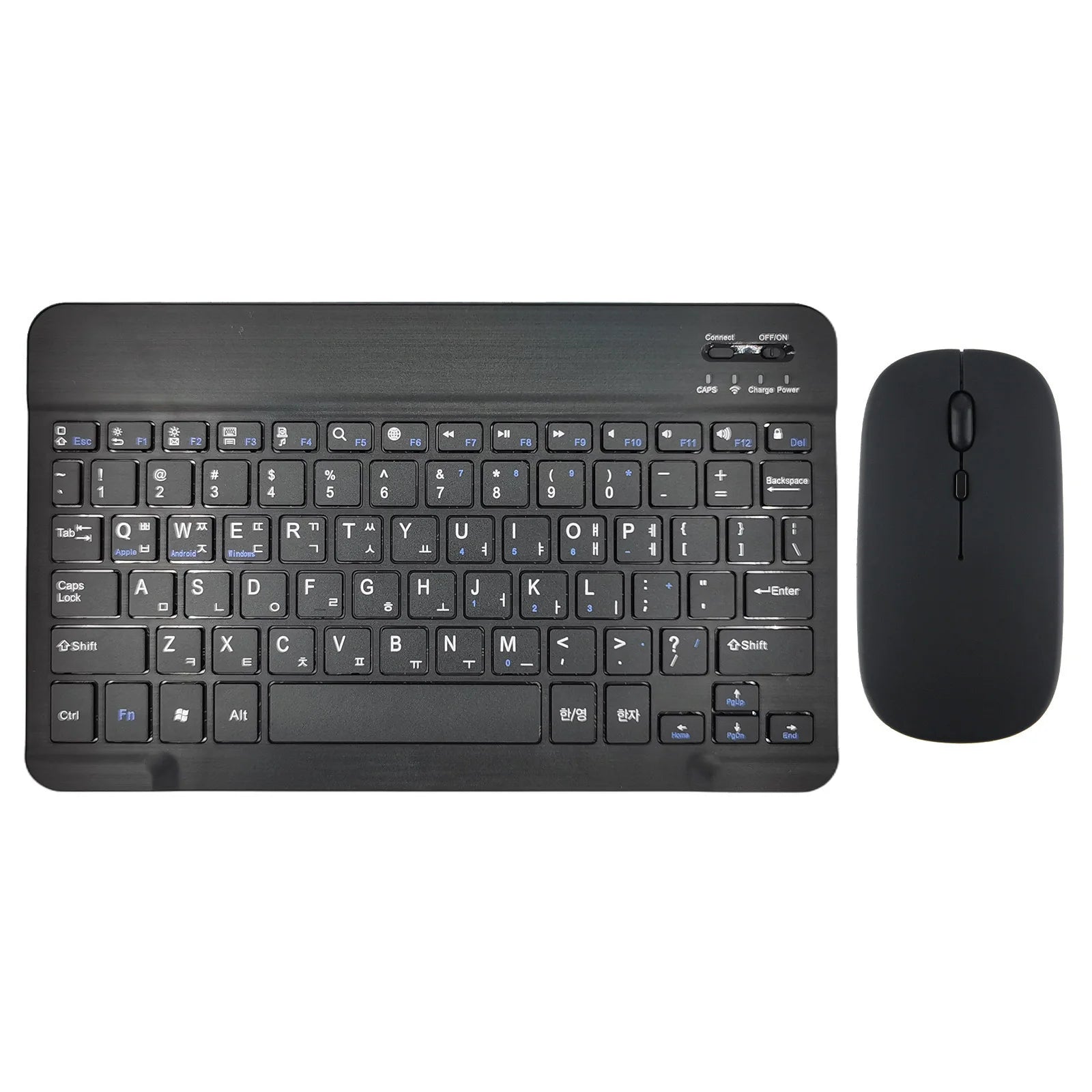 Bluetooth Wireless Keyboard Mouse Russian Spanish Korean For iPad Xiaomi MiPad Samsung Huawei MatePad Tablet Laptop IOS Android