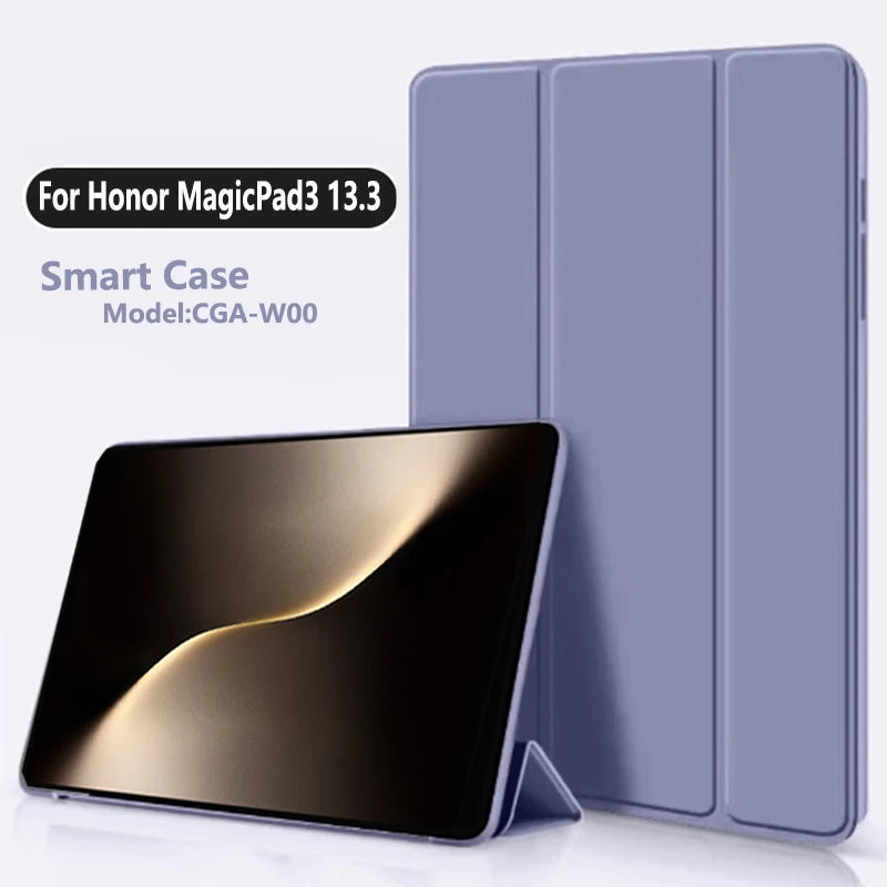 For Huawei Honor MagicPad3 13.3 2025 Case CGA-W00 Magnetic Folding PU Stand Soft TPU Back Cover for Honor MagicPad 3 13.3"Funda