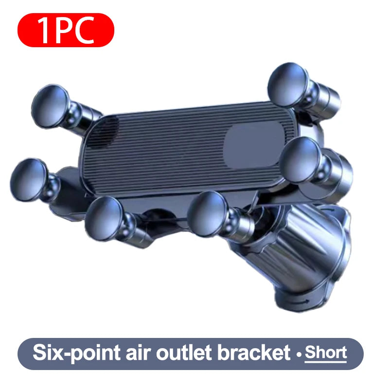 SEAMETAL Gravity Car Phone Holder Car Air Vent Phone Mount Universal Shockproof GPS Clip Smartphone Stand for Car Accessories