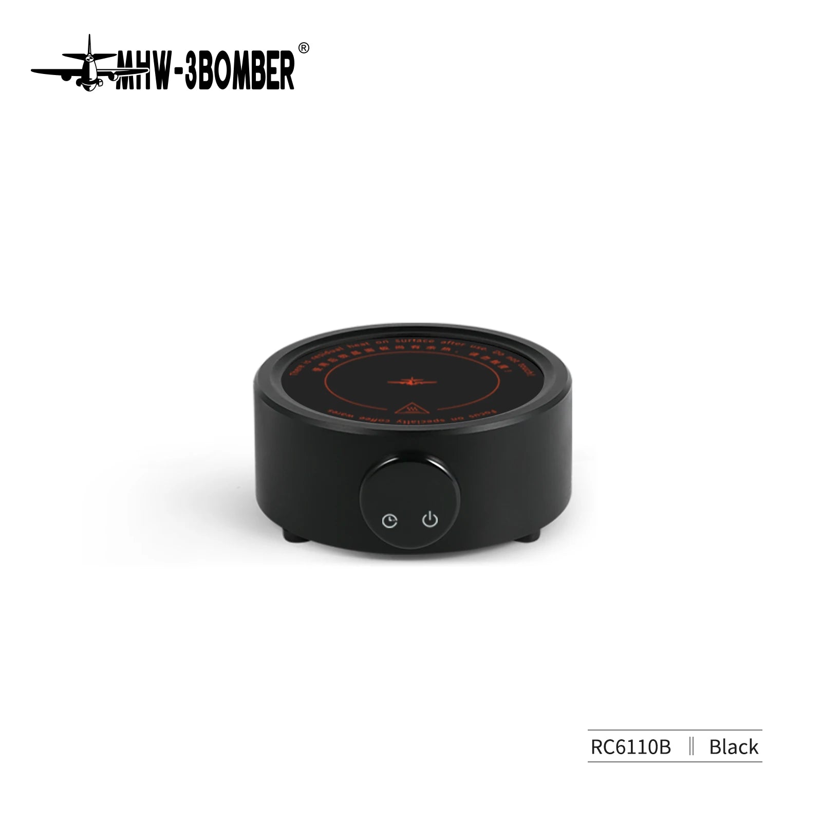 MHW-3BOMBER Mini Coffee Electric Stove for Moka Pot 800w Ceramic Cooktop Milk Water Heating Furnace Coffee Tool Camp Kitchen Use