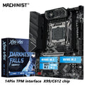MACHINIST X99 V9S Motherboard C612 Chip Support DDR4 RAM Four Channels LGA2011-3 CPU With TPM M.2 Slot Black Armored USB3.0