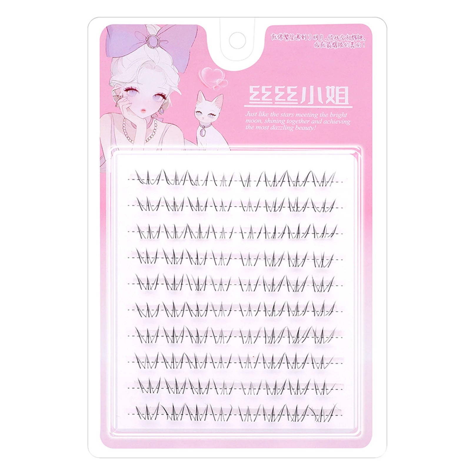 6-7mm ACE Dense Cat Korean Lower Eyelashes Air Fairy Fake Eyelash Segmented Natural Under Lashes Extension Manga Eye Makeup Tool