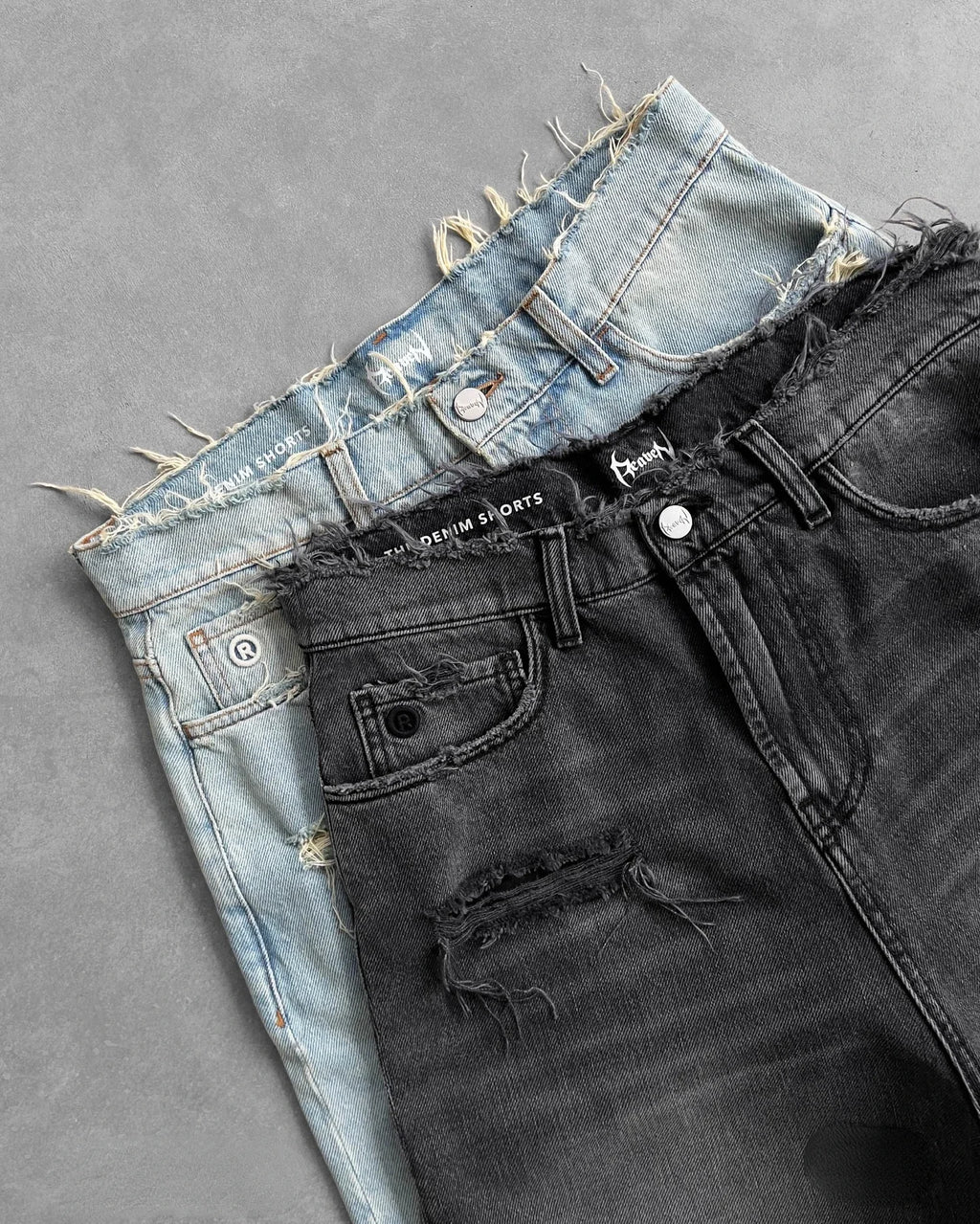 Y2k Black Punk Wash Baggy Work Shorts Men Women Summer Hip Hop Ripped Hole Denim Shorts Raw Edge Casual Jorts Streetwear