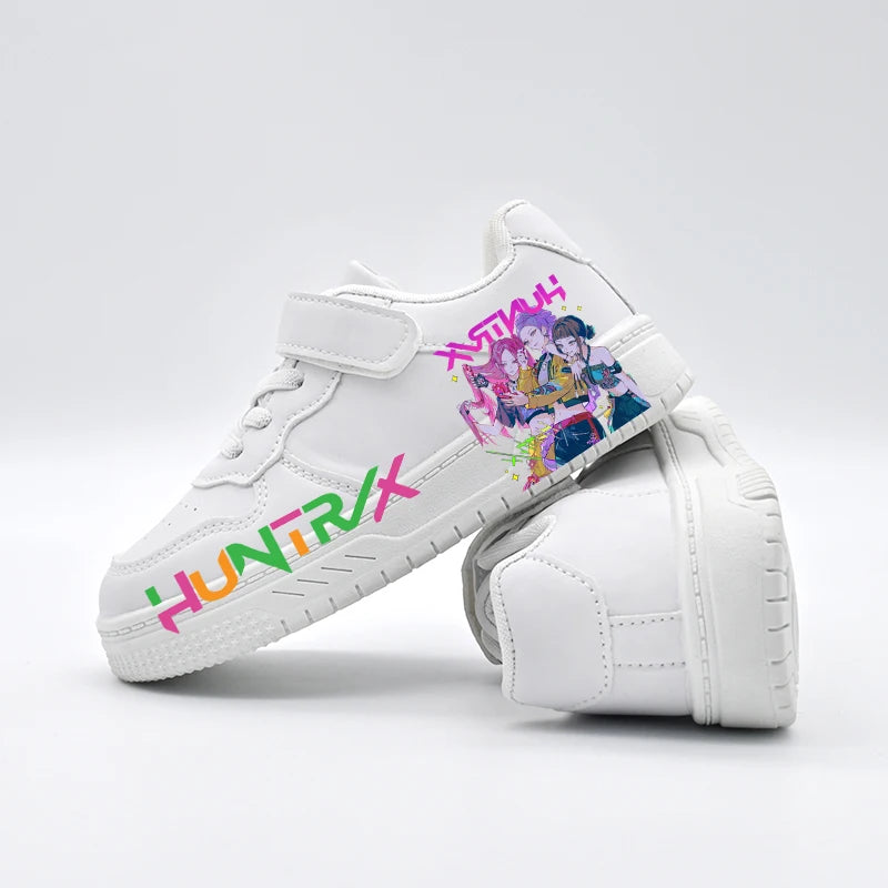 Children's Student Fashion Casual Shoes Kids New Design KPOP White Sport Shoes Boys Girls Anti-slip Outdoor Breathable Sneakers