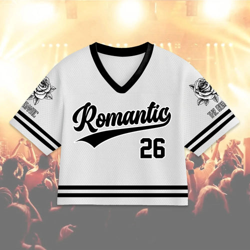 2026 Romantic Tour V-Neck Football Jersey Bruno Mars Inspired Concert Outfit Tee For Fans Kids Adults