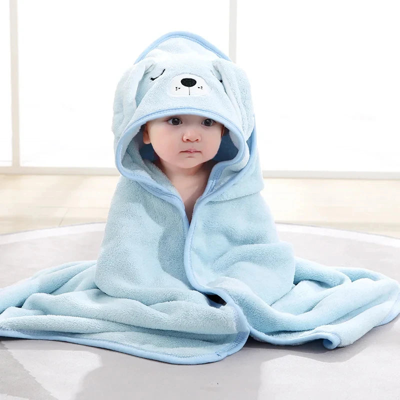1 Baby Bath Towel Cap Animal Bath Towel Baby Blanket Bathroom Supplies