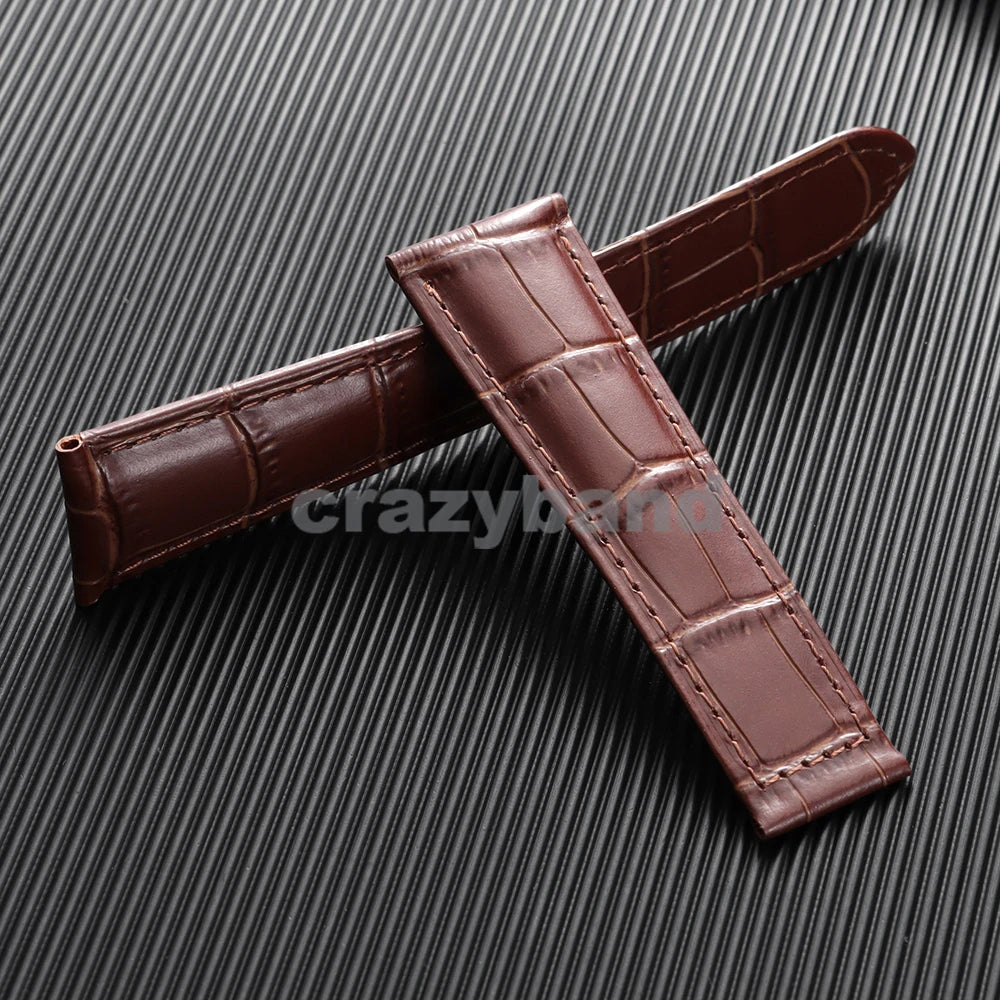 Genuine Leather Watch Strap for Cartier Tank London Solo Business Men‘s Soft Bracelet High Quality New Wrist Band 18mm 20mm 22mm