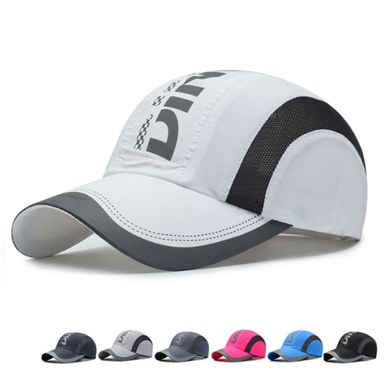 New Summer Hat Quick-Drying Cap Fashion Spring Baseball Cap Outdoor Sports Cap Breathable Mesh Hat Visor Hat Mens Cap